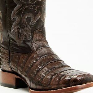 Cody James Men's Exotic Caiman Tail Skin Western Cowboy Boots, Sq. Toe Size 13D